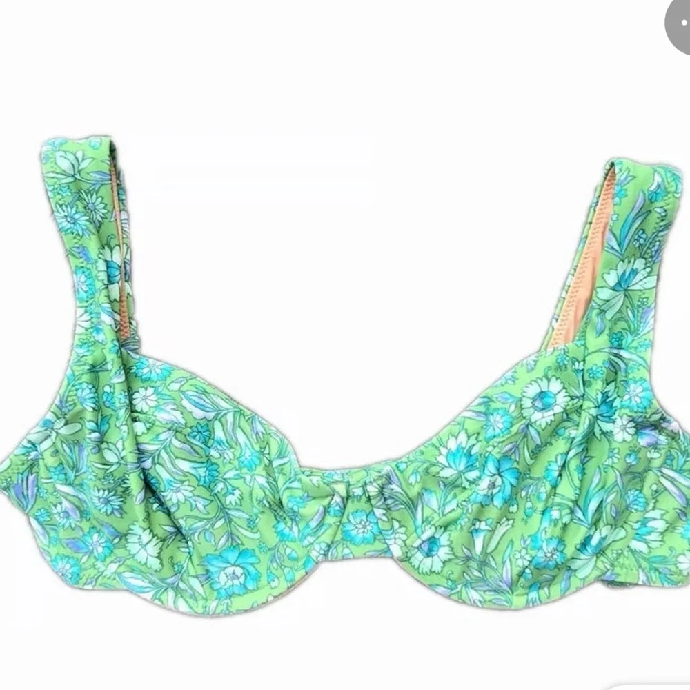 J. Crew Green Floral Bikini Set - Picture 4 of 12